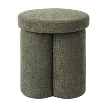 Clover Chenille Ottoman
